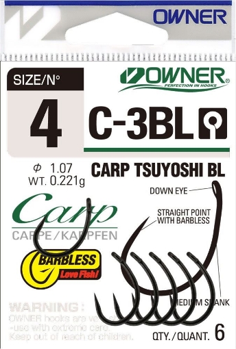 Obrázek Owner C-3BL Carp Tsuyoshi BL, vel.4 (6ks)