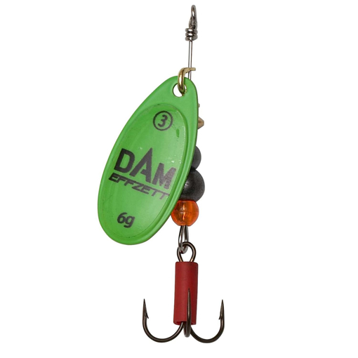 Obrázek DAM EFFZETT Fluo Spinner Green, #6 20g