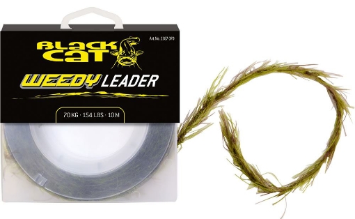 Black Cat Weedy Leader 10m, 100kg sumcová šňůra