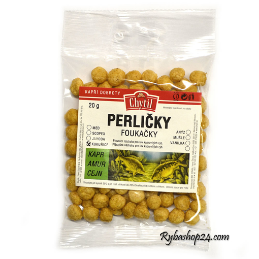 Obrázek Perličky foukačky 8mm 20g, Kukuřice