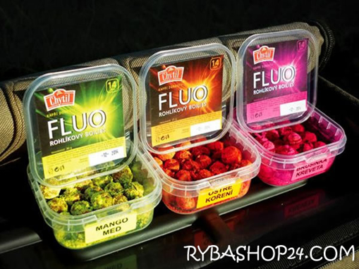 Obrázek Rohlíkový boilies 14mm Fluo, Mango/Med