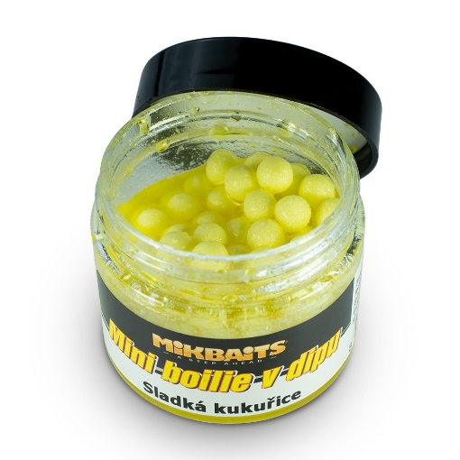 Obrázek Mikbaits Mini Boilie v dipu 50ml Sladká kukuřice
