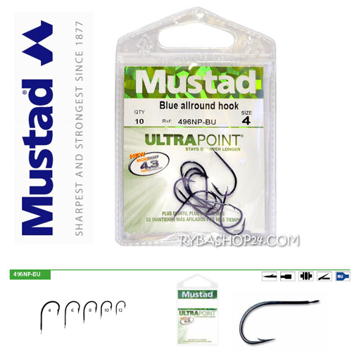 Obrázek Mustad UltraPoint 496NP-BU Allround, vel.10