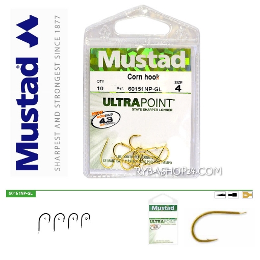 Obrázek Mustad UltraPoint 60151NP-GL Corn, vel.6