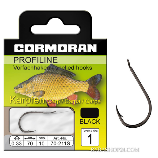 Obrázek Háček na kapry 211S navázaný, vel.8 0,25mm