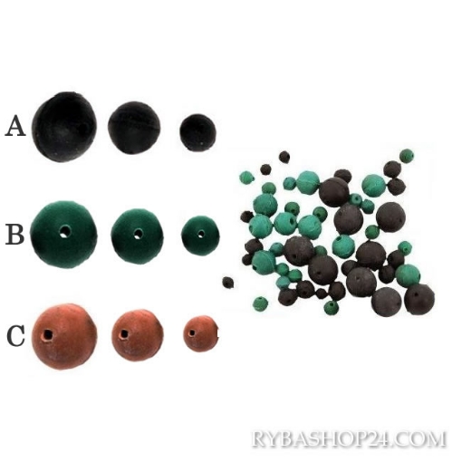 Obrazek Gumová kulička, 4mm černá