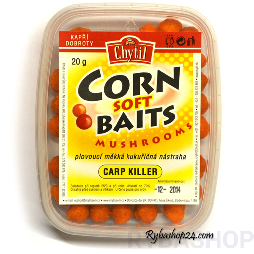 Obrazek Corn Soft Baits mushrooms 20g, Carp Killer