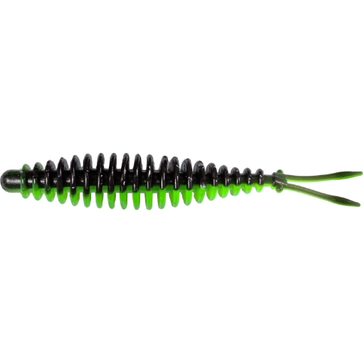 Obrázek T-Worm V-Tail Sýr 6.5cm, neonová zelená/černá
