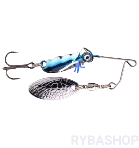 Obrazek SPRO Larva Micro Spinnerbait 4cm, Chrome Blue