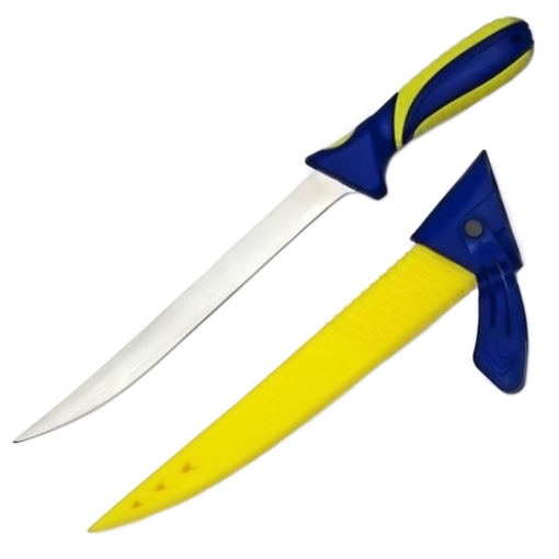 Obrázek z Filetovací nůž Albastar 20.0cm žluto-modrý