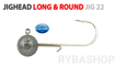 Obrázek Spro Long & Round Jighead #2/0 10g 4.1cm 4ks