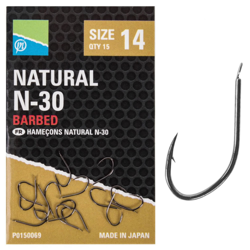 Obrázek Preston Innovations Natural N-30 Hooks #18 15ks