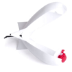 Zakrmovací raketa Rumpol bílá 2