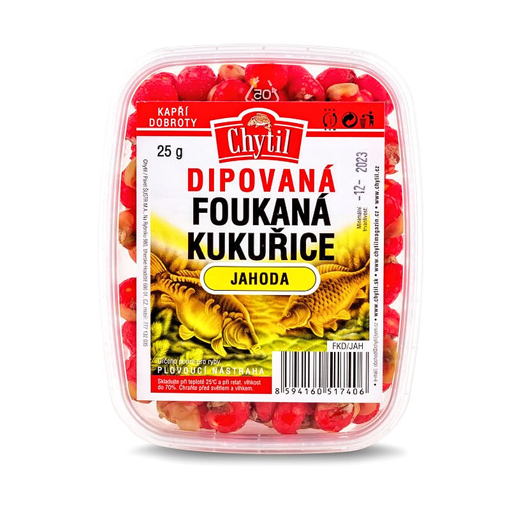 Obrázek Dipovaná foukaná kukuřice 25g Jahoda