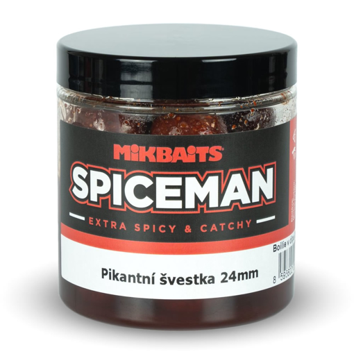 Image sur Mikbaits Spiceman Boilie v dipu Pikantní švestka 24mm 250ml
