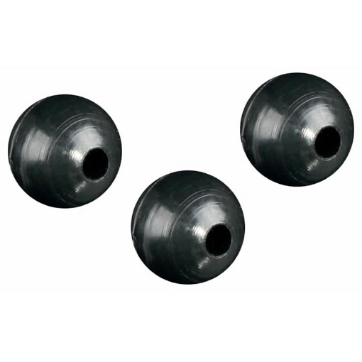 Mikado Silikonové korálky měkké 6mm černé 25ks