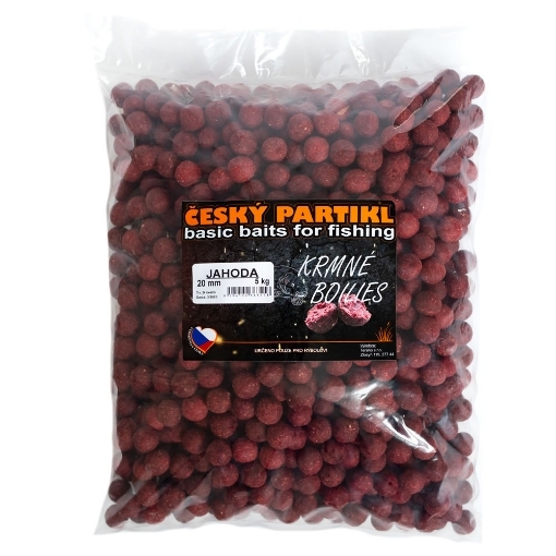 Jahodové Boilies 5kg - 20mm pro Úspěšný Lov Kaprů - Český Partikl