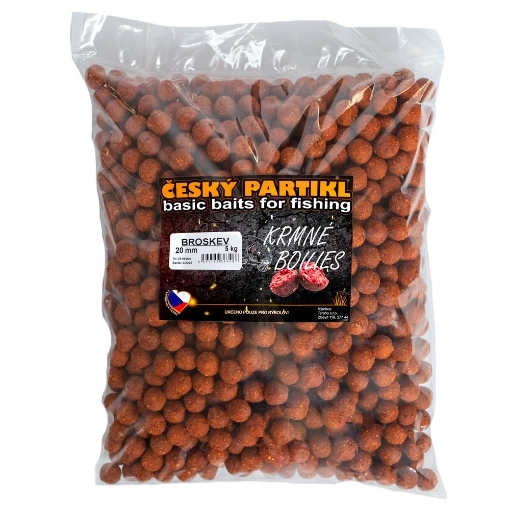 Picture of Krmné Boilies 5kg 20mm - Broskev - Český Partikl