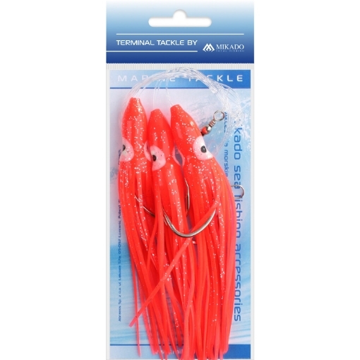 Obrázek Mikado Sea Set - Octopus Rig 12cm 3x7/0 Červená
