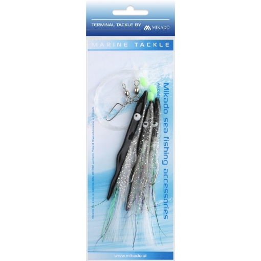 Obrázek Mikado Sea Set - Belona Rig 12cm 3x1/0 Černá Bílá