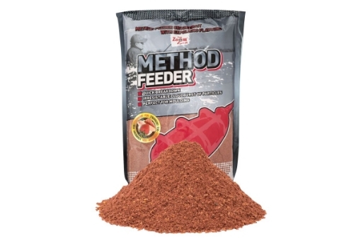 Bild von Carp Zoom Grundfutter Method Feeder - 1 kg / Erdbeere-Fisch