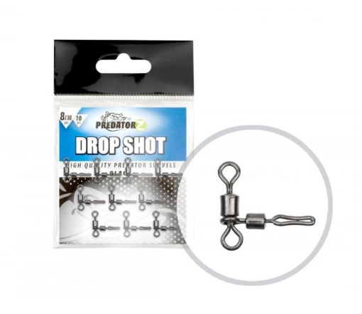 Picture of Carp Zoom Drop Shot Swivel - 10 pcs / Size 6x7