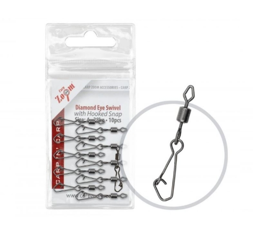 Picture of Carp Zoom Swivel with Snap - 10 pcs / Size 4