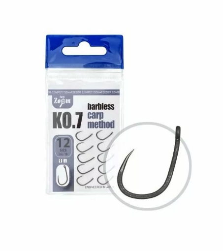 Bild von Carp Zoom KO.7 Carp Method Barbless 10Stk Gr.12