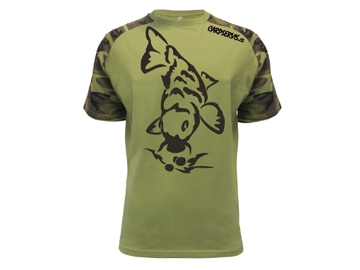 Bild von CSV T-Shirt Carp Servis Karpfen - Militär / Gr. S