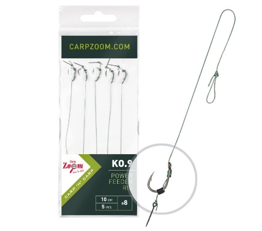 Bild von Carp Zoom FC Power Feeder Rig KO.9 - 5 Stk. / Gr. 10