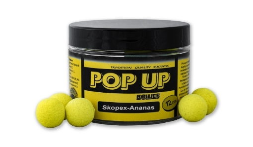 Bild von CSV Pop Up Boilies Dose 40g 12mm Scopex-Ananas
