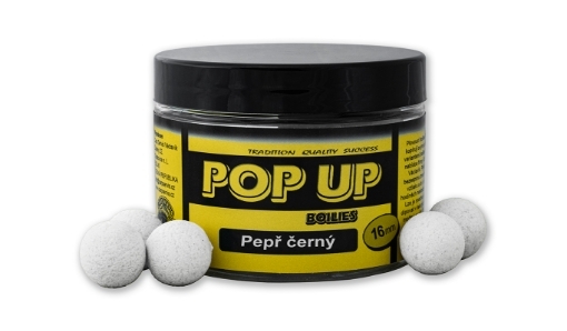 Bild von CSV Pop Up Boilies Dose 50g 16mm Schwarzer Pfeffer