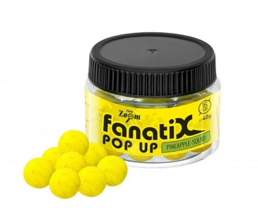 Bild von Carp Zoom Fanati-X Pop Ups 40g 16mm Ananas-Tinten.