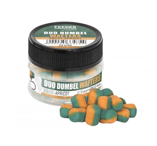 Bild von Carp Zoom Duo Dumbells Wafters 15g 10x14mm Calamar-Aprik.