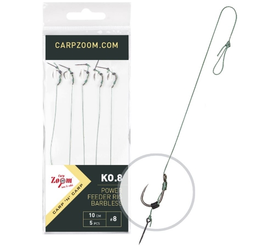 Bild von Carp Zoom FC Power Feeder Rig KO.8 - 5 Stk. / Gr. 8
