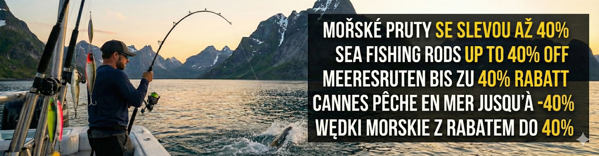 Sleva na mořské pruty až 40% po přihlášení