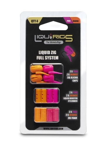 Liquirigs - Liquid Zig kompletní systém, růžová a oranžová 4+4+4 ks