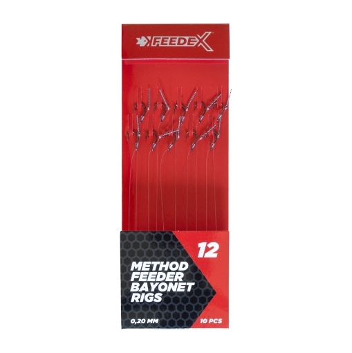 FEEDER EXPERT návazce - Návazce č.12 s bajonetem 10ks