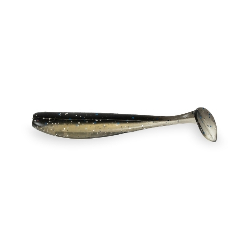Haibo gumové nástrahy - EASOO T-tail fish Black&Silver 5cm 20ks