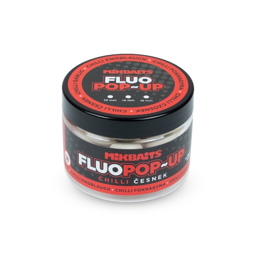 Plovoucí fluo boilie 150ml - Chilli Česnek 18mm