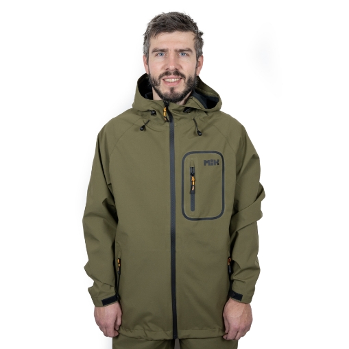 Mikbaits funkční oblečení - Nepromokavá bunda Aqua 10000 zelená M