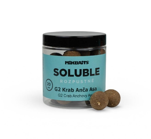 Rozpustné SOLUBLE boilie 250ml - G2 Krab Ančovička Asa 20mm