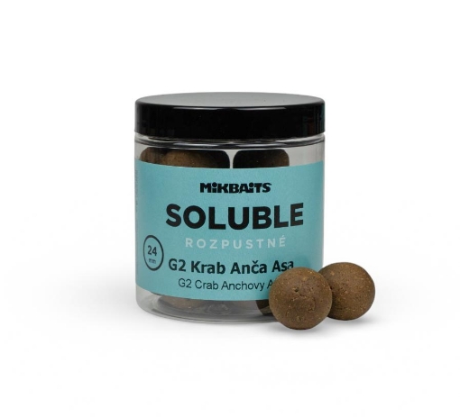 Rozpustné SOLUBLE boilie 250ml - G2 Krab Ančovička Asa 24mm