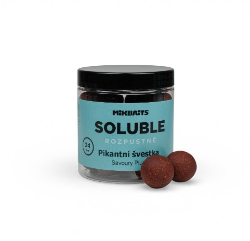 Rozpustné SOLUBLE boilie 250ml - Pikantní švestka 24mm