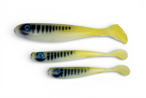YACCUZA HAND MADE nástrahy - KILLER AIRBRUSH Yellow/White Tiger 10cm 8g 3ks