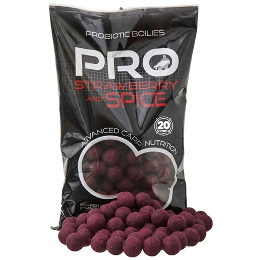 Picture of Starbaits Probiotic Boilies Strawberry Spice 24mm 800g