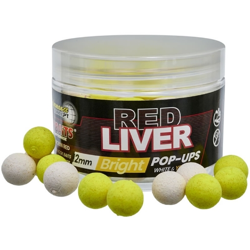 Picture of Starbaits Bright Pop-up Boilies Red Liver 14mm 50g