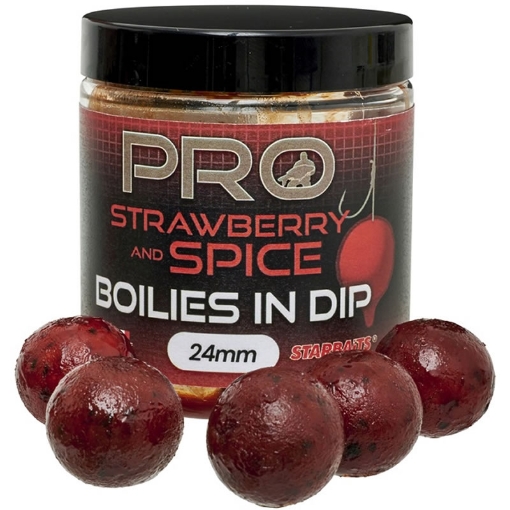 Picture of Starbaits Pro Boilies in Dip Strawberry Spice 20mm 150g