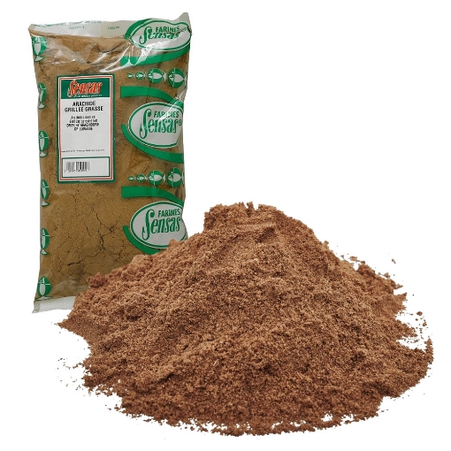 Pražené mleté arašídy Sensas Arachide Grille Grasse pro zvýšení energetické hodnoty krmení, 1kg.