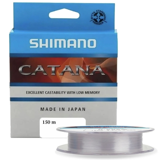 Odolný monofilní vlasec Shimano Catana Grey 0,225mm s nosností 5,4kg pro lov dravců.